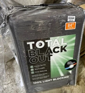 TOTAL VERDUNKELUNGSVORHANG 84" LÄNGE SEBASTIAN ANTHRAZIT - Bild 1 von 2