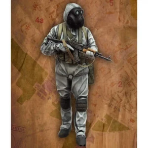 Kit modelo resina 1/35 Soldier Stalker en traje bioquímico y máscara antigás sin pintar - Imagen 1 de 2