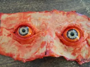 HALLOWEEN PROP - Life Size Eyes of Fear bloody skin cut off face prop - Picture 1 of 1
