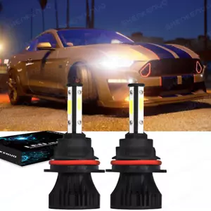 For 99-04 Ford Mustang 4Side LED Headlight Bulbs High Low Beam Combo Kit - Foto 1 di 12