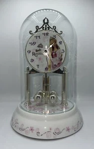 Barbie Rapunzel Anniversary Porcelain Clock ~ Mattel ~ Glass Dome Works Clean - Picture 1 of 12