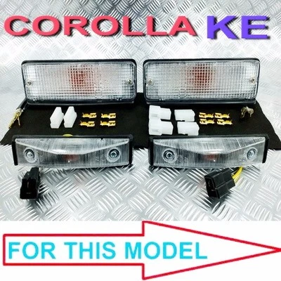 COROLLA KE70 KE72 KE75 TE71 TE72 CLEAR TURN SIGNAL SIDE MAKER LIGHT  - Image 1 of 3