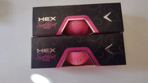 6 Callaway Women's Hex Solaire Pink Golf Balls Balls 2 sleeves NEW - Picture 1 of 6