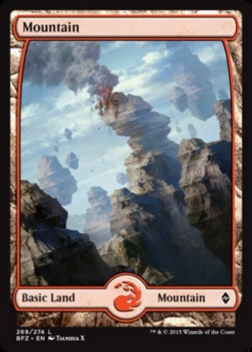 4x Mountain (269) (Full Art) ~ Near Mint Battle for Zendikar MTG Magic x4 4 Ulti - Image 1 of 1