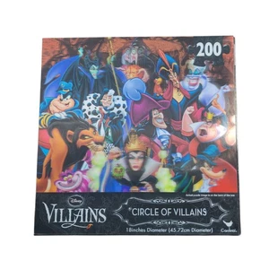 NUEVO ROMPECABEZAS Circular de VILLANOS Películas Disney 18” Diámetro 200 piezas - Imagen 1 de 4