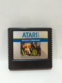 Missile Command  [Atari 5200, 1982] Cartridge, and overlay.