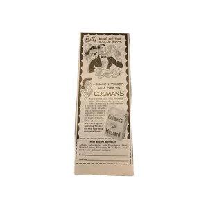 1941 Colman's Mustard Print Ad Recipe Booklet - Picture 1 of 1
