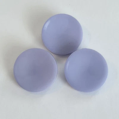 Vintage Box Shank Buttons Lavender Purple Plastic 3 Pcs Large Size 27.3 mm - Image 1 of 4