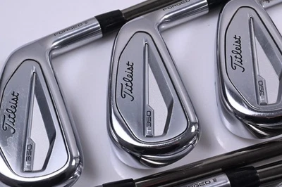 Titleist T350 Irons / 5-PW+GW / Regular Flex UST Mamiya Recoil 65 Shafts - Image 1 of 4