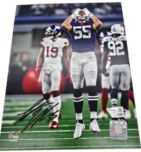 Imagen autenticada 8x10 autografiada por Leighton Vander-Esch de los Dallas Cowboys - Imagen 1 de 3