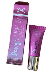Ciaté London WATERMELON Dewy Blush Glossy Cheek Tint - Travel Deluxe Size - Picture 1 of 5