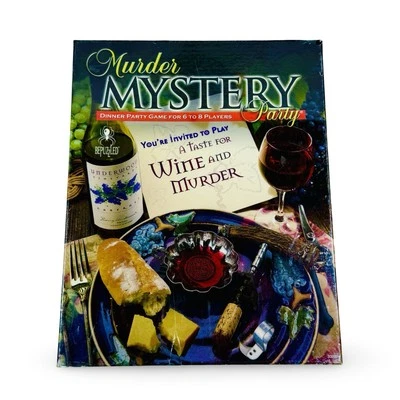 Murder Mystery Party A Taste For Wine And Murder Adult Cena Party Juego Sellado Foto 1 de 3