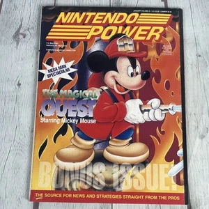 Nintendo Power Magical Quest Vol. 44 W/Poster, Trading Cards, Stickers & Inserts - Imagen 1 de 16