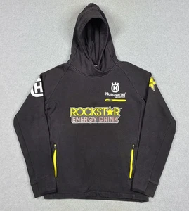 Husqvarna Motorcycles Rockstar Energy Drink Hoodie Mens M Pullover Sweatshirt - Picture 1 of 9