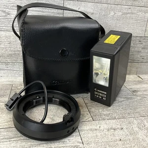 Flash Canon Speedlite 133D per fotocamera Canon vintage made in japan + custodia - Foto 1 di 7