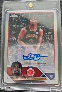 2023 Topps Chrome McDonald's All American Isaiah Collier Refractor Auto RC Mint! - Picture 1 of 2