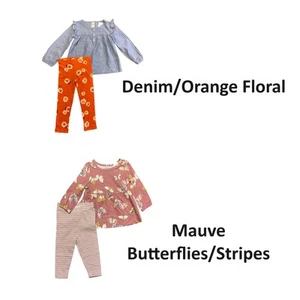Carter's Infant/Toddler Girl's 2 Piece Long Sleeve Top and Legging Outfit Set - Picture 1 of 3
