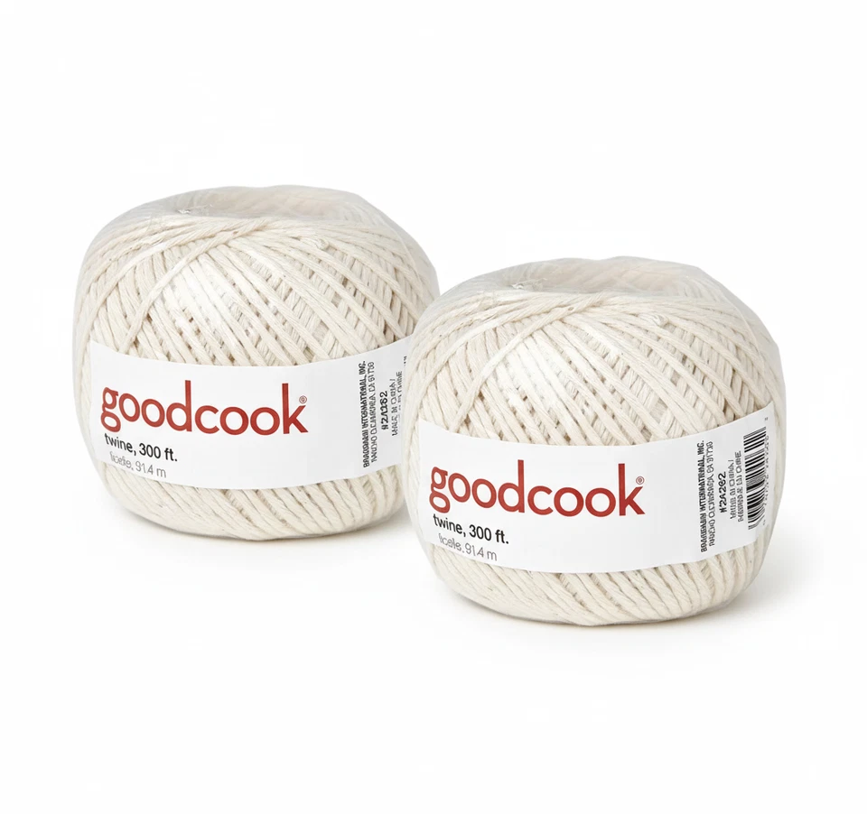 2 УПАКОВКИ GoodCook Универсальный Кулинарный Шпагат 300' Неотбеленная Кухня Мясника - Изображение 1 из 1