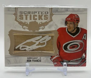 2022-23 Upper Deck The Cup RON FRANCIS Scripted Sticks Auto #01/15 SSP HoF - Picture 1 of 2