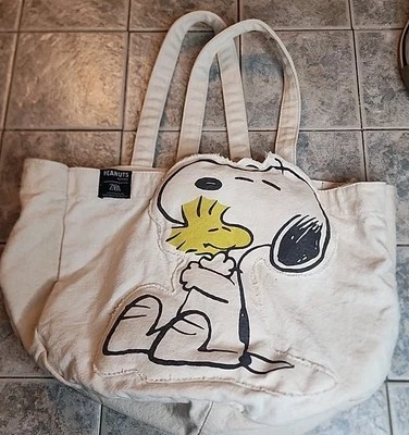 Bolso de Mano Snoopy Zara Peanuts Lona Snoopy And Friends Foto 1 de 4