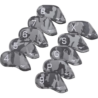MIZUNO Golf Head Covers for Irons, Set of 10, By Club, Unisex, Camo, 5LJH2302 - Image 1 of 2