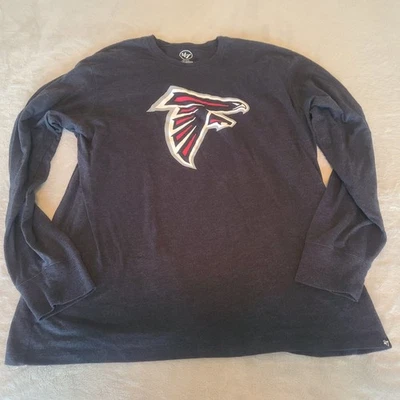Atlanta Falcons Mens 2XL Black NFL Football Shirt Long Sleeves - Image 1 of 4