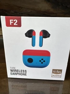 Wireless Earphone, Blue And Red, Game Controller Style - Zdjęcie 1 z 3