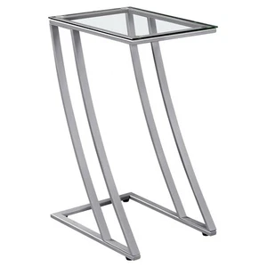 Monarch Specialties Accent Table, C-shaped, End, Side, Snack, Living Room, Bedro - Picture 1 of 6