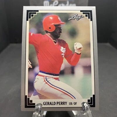 1991 Leaf Gerald Perry #272 St. Louis Cardinals - Image 1 of 2