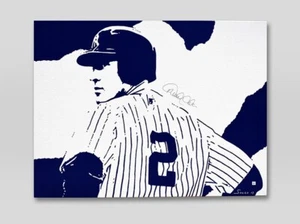 DEREK JETER SIGNIERTES UND AUTHENTIFIZIERTES GEMÄLDE - Bild 1 von 5