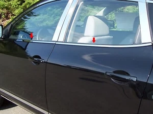 (FOR) 2008-2013 NISSAN ROGUE * 4 Piece Stainless Steel Window Sill Trim Set - Picture 1 of 1