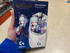 Logitech x Genshin Impact Kamisato Ayaka G309 LightSpeed Wireless Gaming Mouse - Picture 1 of 3