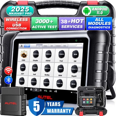 Autel MaxiCOM MK808BT PRO OBD2 Car Diagnostic Scanner Full System Bi-Directional - Image 1 of 4