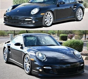 2006-2012 PORSCHE 911 TURBO 997 997.2 AERO KIT FRONT LIP SPLITTER FLUSH STYLE - Picture 1 of 8