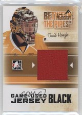 2010-11 ITG Between the Pipes Black Jersey Summit Edmonton 1/1 David Honzik 2a8