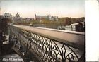 Albany New York~Hawk Viaduct~Ornate Bridge Rails~Ladies~City Skyline~1908 PC