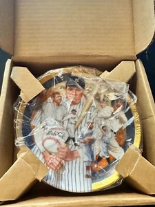 1993 THE BEST OF BASEBALL PLATE COLLECTION BABE RUTH GOLD PLATE #4371 NIB W/COA - Picture 1 of 2
