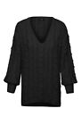 NWT AFRM Bostom Long Cable V-Neck Sweater Size XS