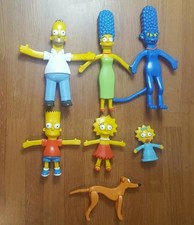 2002 Simpsons Limited Edition Series 1 Loose Bendable Poseable Figures 
