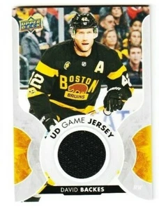 2017-18 UPPER DECK DAVID BACKES UD GAME JERSEY GJ-BA BOSTON BRUINS - Picture 1 of 1