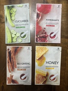 24Miracle Korean Facial Masks -Honey Pomegranate Cucumber Ginseng - Bulk Lot 150 - Picture 1 of 2