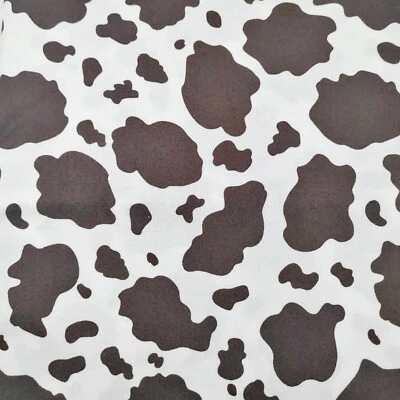 Fabric Michael Miller Lil' Cowpokes Horsey Pony Skin White Brown Cotton 1 Yard - Image 1 of 3