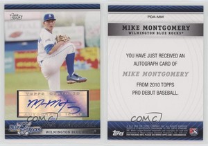 2010 Topps Pro Debut Prospect Auto Mike Montgomery #PDA-MM Auto