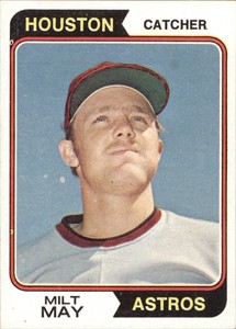1974 Topps Baseball Card #293 Milt May - NM