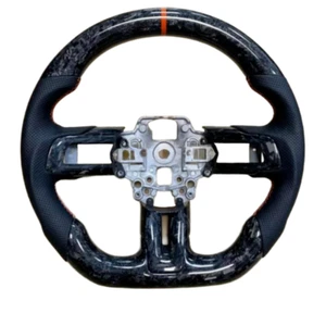 Volante para Ford Mustang 2015-2023 fibra de carbono real forjado - Imagen 1 de 6
