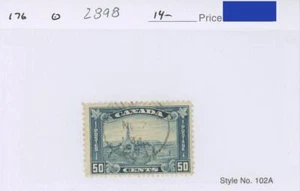 CANADA SCOTT 176 USED CHURCH STAMP LOT 2898 CATALOG $14.00 - Picture 1 of 1