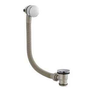 Hudson Reed Round Overflow Bath Filler & Easy Clean Push Button Waste Bathroom - Picture 1 of 4