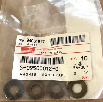 ISUZU NPR, NQR EXH LAVADORA VÁLVULA 5-09500012-0 GM 94031517 (vendido por lavadora) Foto 1 de 2