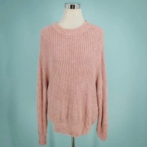 Wilfred Aritzia Größe Large L Dusty Pink Essential Chenille Pullover mit Rundhalsausschnitt - Bild 1 von 7