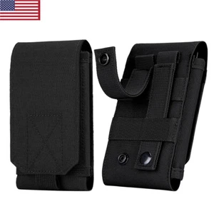 Tactical Molle Phone Holster with Belt Clip Loop Pouch for iPhone 16 15 14 13 12 - Picture 1 of 11